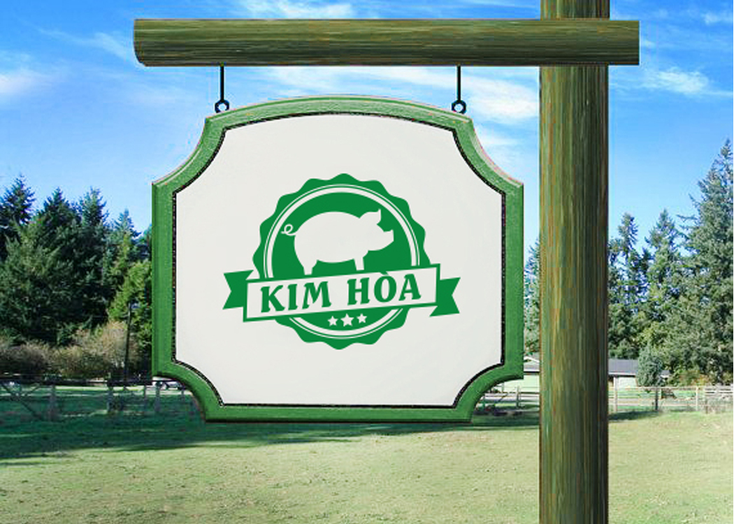 KIM HOÀ - Thiết kế logo trang trại nuôi heo Kim Hoà